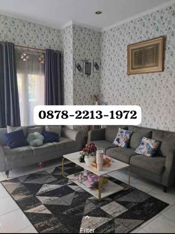 rumah furnish di komplek dekat ke kota wisata cibubur