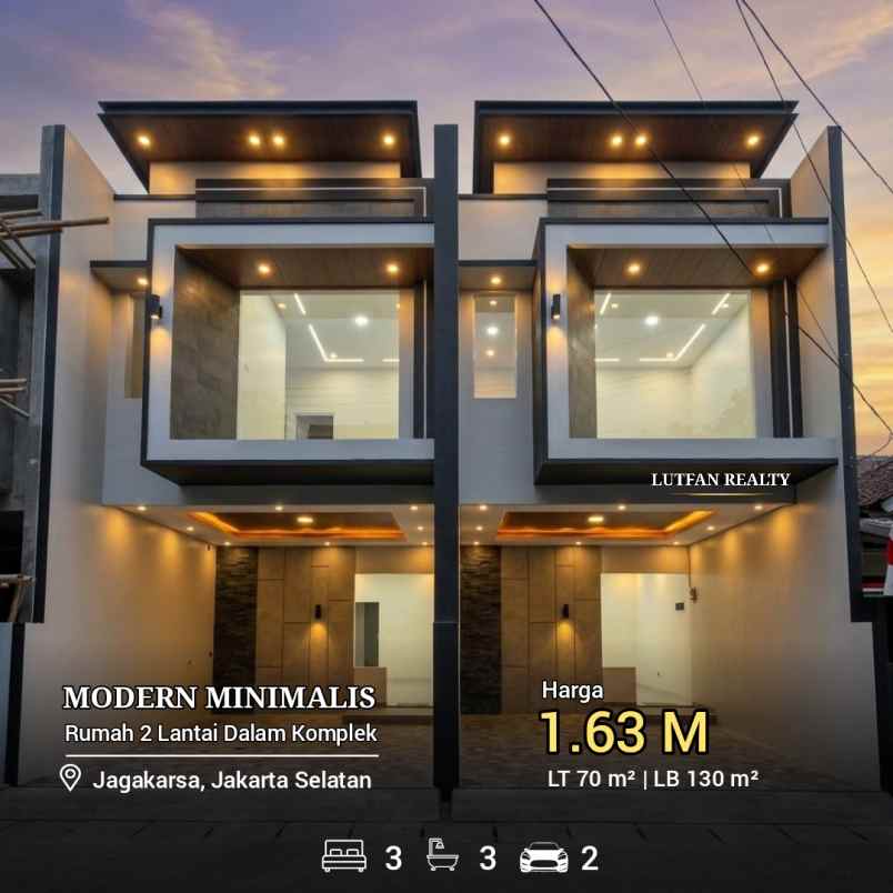 rumah jagakarsa minimalis dalam komplek