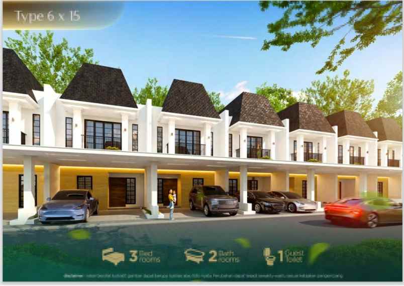 rumah modern cluster roma grabd kota bintang
