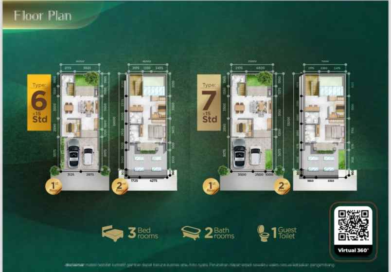 rumah modern cluster roma grabd kota bintang