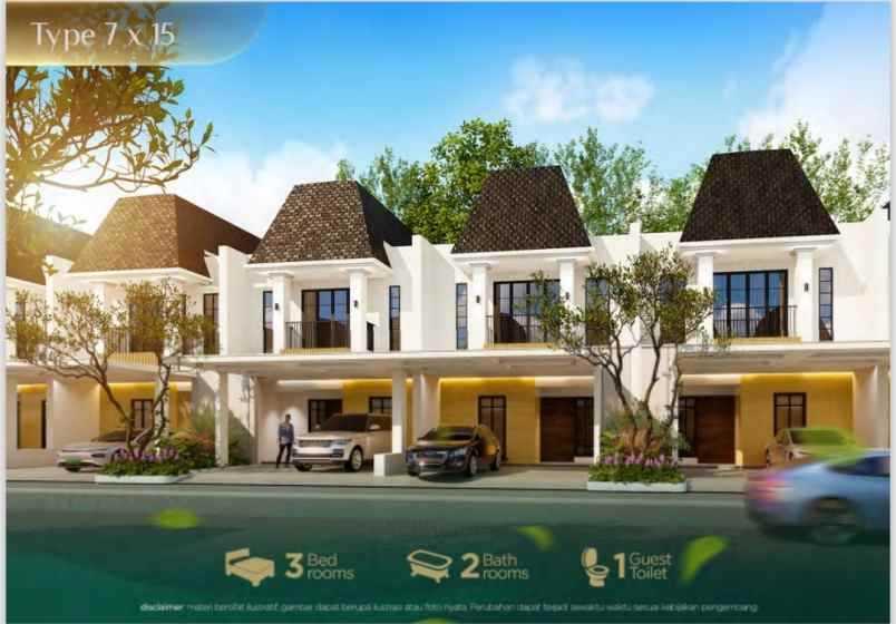 rumah modern cluster roma grabd kota bintang