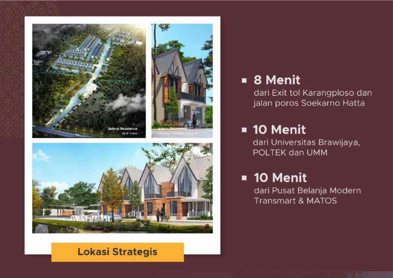 rumah modern dekat unisma di karangploso malang
