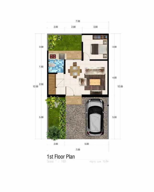rumah modern dekat unisma di karangploso malang