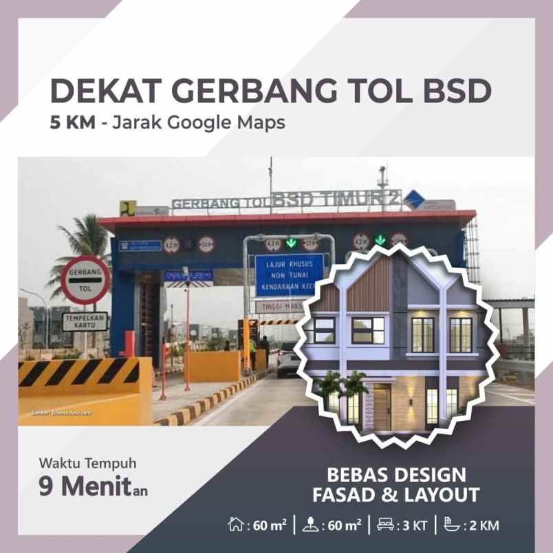 rumah murah berkah mewah di bsd serpong tangerang
