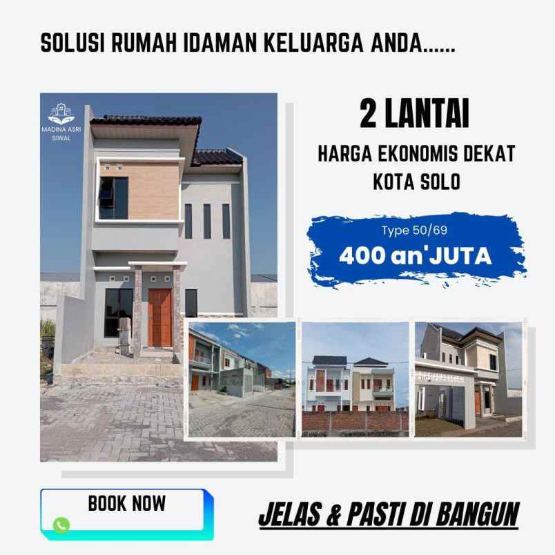 rumah murah dua lantai di siwal baki