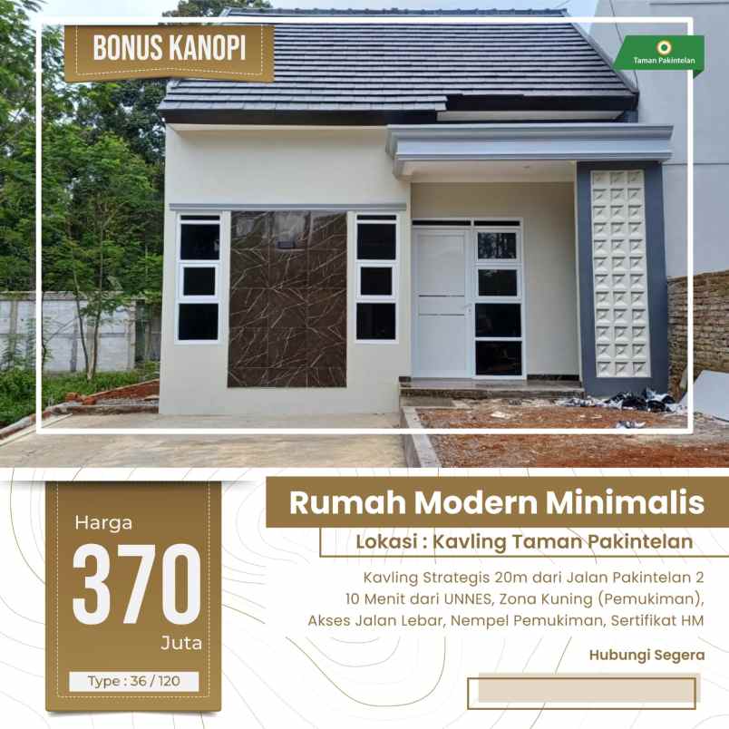 rumah murah gunungpati semarang dekat unnes 300 jutaan