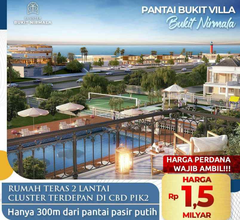 rumah pantai bukit villa pik 2
