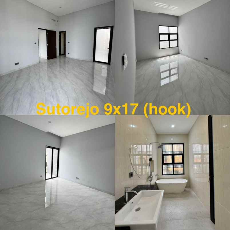 rumah sutorejo hook lebar 9 row jalan 4 mobil