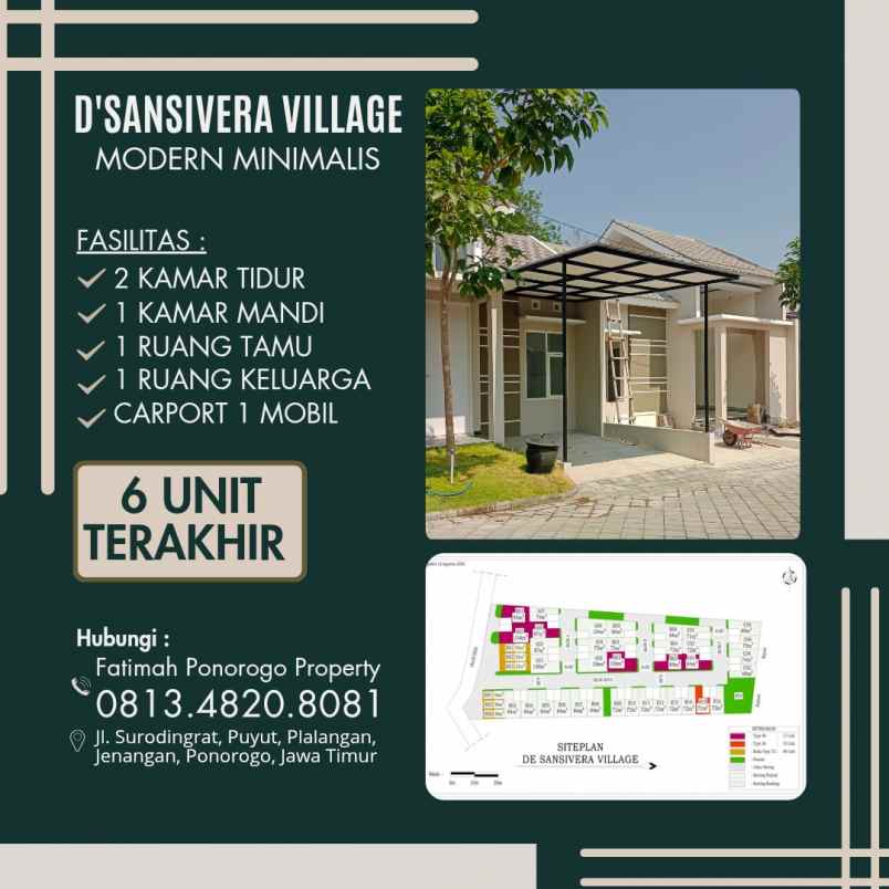 rumah syariah minimalis modern di kota ponorogo