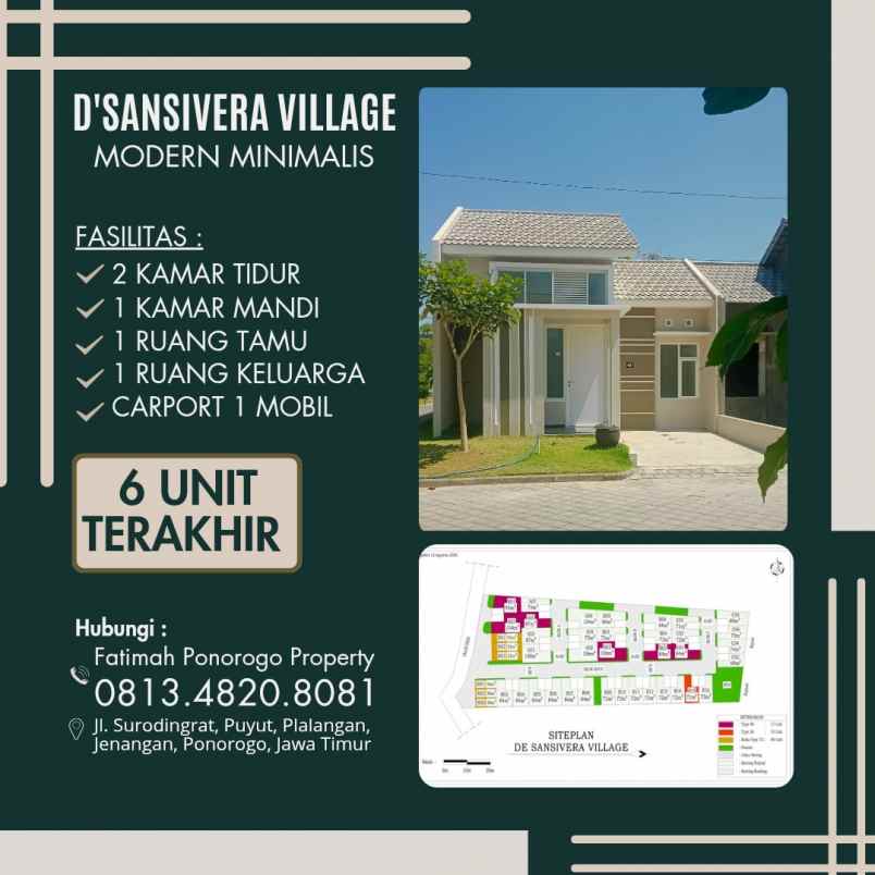 rumah syariah minimalis modern di kota ponorogo