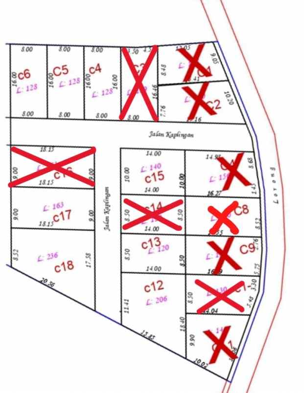 siap bangun samping kampus stihpada km 6 shm