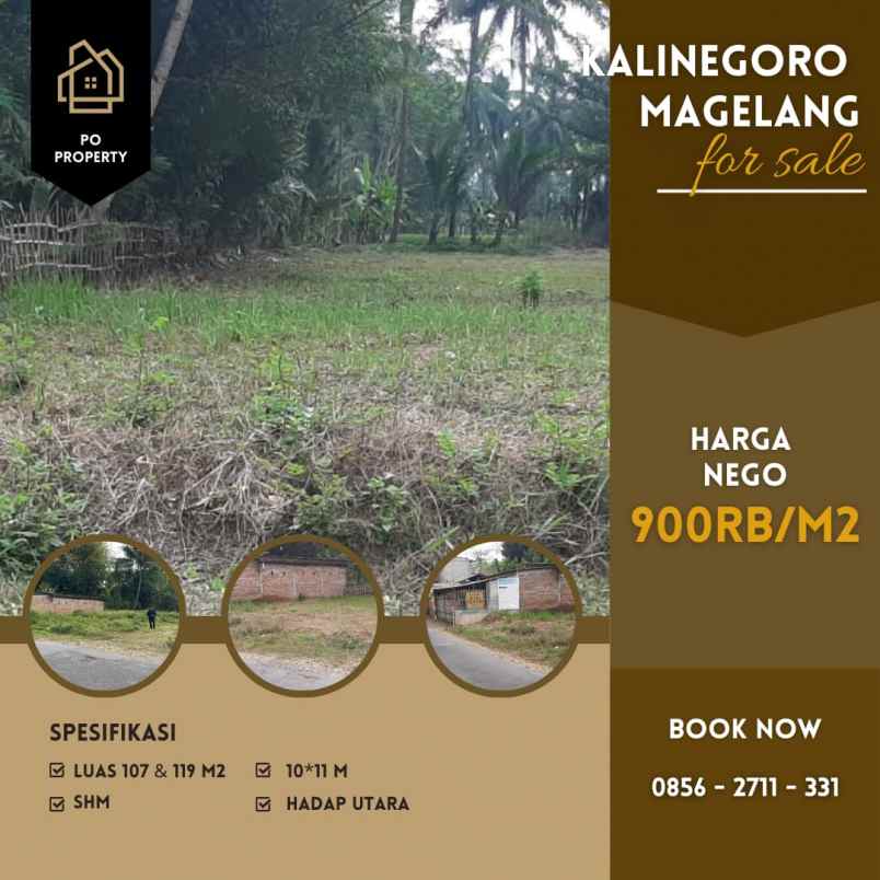 tanah cocok untuk investasi kalinegoro magelang