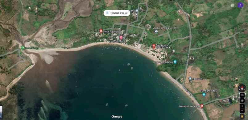 tanah untuk resort atau hotel di pantai bumbang lombok