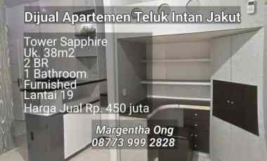 apartemen teluk intan jakut tower sapphire furnished
