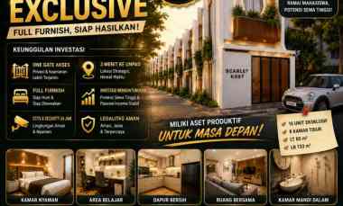 cluster kos siap huni full furnish dekat kampus
