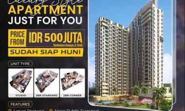 dijual apartemen 580jt cicilan 2 9jt 2br