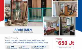 Dijual Apartemen Graha Cempaka Mas Lantai 26 di Jakarta Pusat