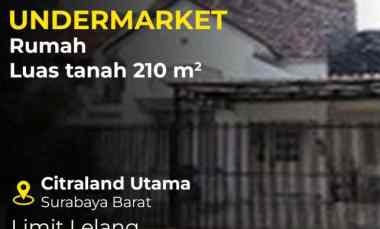 dijual aset lelang rumah taman puspa raya surabaya shm