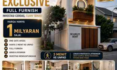 dijual cluster kos eksklusif 3 menit itb 4 menit unpad