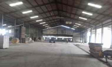 dijual gudang ex pabrik harbox di krian