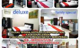 Dijual Segera Hotel di Purwomartani, Kalasan, Sleman. Lt586 Lb480