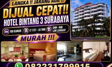 dijual hotel jl genteng kali genteng