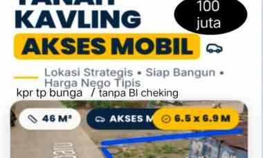 dijual kavling murah akses mobil murah