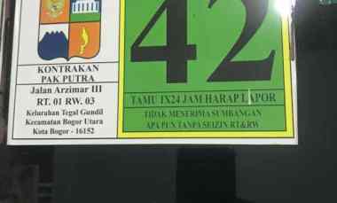 dijual kontrakan lokasi strategis di jalan arzimar 3