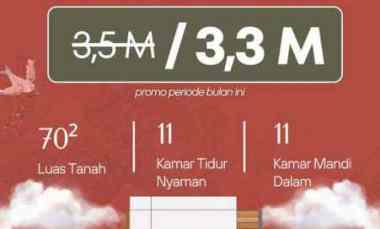 dijual kost jalan h amat kukusan