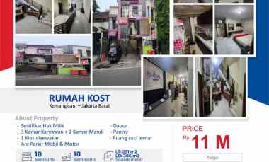 dijual kost kemangisan jakarta barat