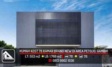 Rumah Kost Baru 78 Kamar di Area Petojo, Gambir, Jakara Pusat