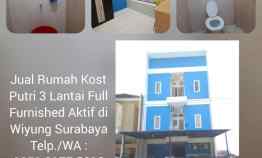 Rumah Kost Dijual Surabaya di Wiyung 3 Lantai Aktif Full Furnished