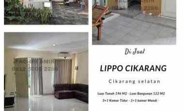 dijual murah rumah hook 2 lantai lippo cikarang