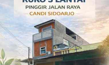 dijual ruko 3 lantai pinggir jalan raya candi sidoarjo