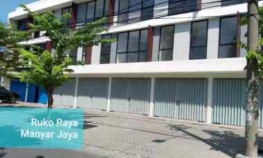 dijual ruko baru gress 3 lantai di raya manyar jaya