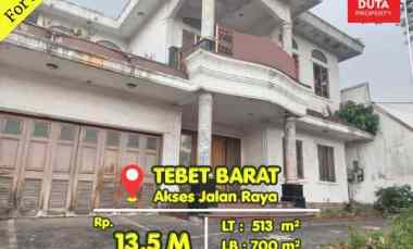 Dijual Cepat Rumah Mewah Tebet Barat Lokasi Strategis Jalan Raya BU