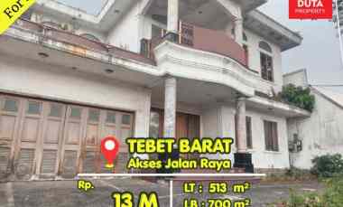 Dijual Cepat Rumah Mewah Tebet Barat Lokasi Strategis Jalan Raya BU