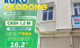 Ruko Dijual di Cilodong Depok, Pinggir Jalan Kpr Dp 10 Persen