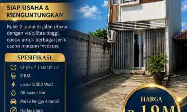 Dijual Ruko Strategis di Jalan Utama Ciracas Jakarta Timur