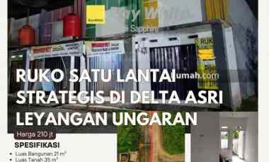 dijual ruko gudang kantor delta asri leyangan