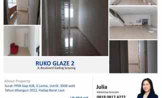 Dijual Ruko Glaze 2, 3 Lantai di Gading Serpong Tangerang