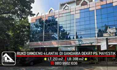 dijual ruko gudang kantor gandaria kebayoran baru