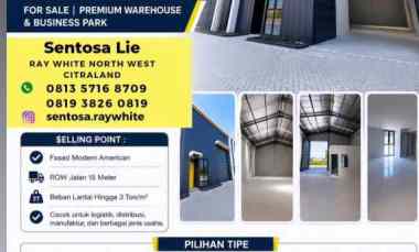 dijual ruko gudang kantor gedangan industrial park