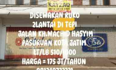 dijual ruko gudang kantor jalan kh wachid hasyim