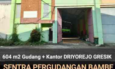 dijual ruko gudang kantor jalan raya driyorejo