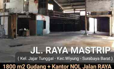 dijual ruko gudang kantor jalan raya mastrip