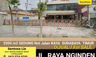 dijual ruko gudang kantor jalan raya nginden