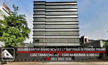 Gedung Kantor Baru 8,5 Lantai dekat Tol JORR Pondok Pinang