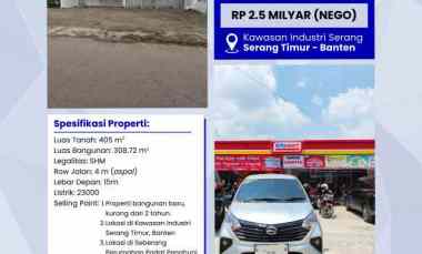 dijual ruko gudang kantor jl raya perumahan puri