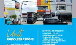Ruko Lokasi Pusat Kota Padang Cocok untuk Minimarket, Toko, Kantor